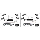 MS - AI Hybrid Light IP kamerarendszer 4 kamerával switchel 5 Mpix WD - 6141k4B