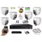 MS - AI Hybrid Light IP kamerarendszer 6 kamerával switchel 5 Mpix WD - 6141k6B