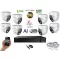 Monitorrs Security - AI Hybrid Light IP kamerarendszer 8 kamerával 5 Mpix WD - 6141k8