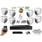 MS - AI Hybrid Light IP kamerarendszer 8 kamerával switchel 5 Mpix WD - 6141k8B