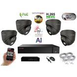 MS - AI Hybrid Light IP kamerarendszer 4 kamerával switchel 5 Mpix GD - 6142k4B