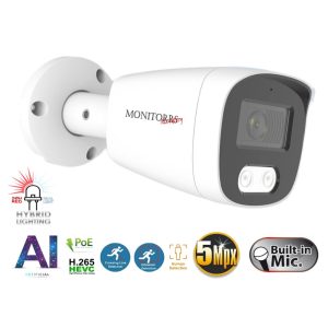 Monitorrs Security - AI Hybrid Light IP kamera 5 Mpix Wtube - 6143