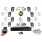 Monitorrs Security - AI Hybrid Light IP kamerarendszer 8 kamerával 5 Mpix WT - 6143k8