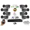 Monitorrs Security - AI Hybrid Light IP kamerarendszer 8 kamerával 5 Mpix GT - 6144k8