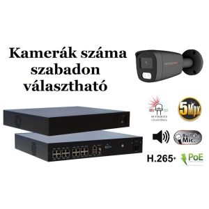 Monitorrs Security - AI Hybrid Light IP kamerarendszer 9-16 kamerával 5 Mpix GT - 6144k9-16