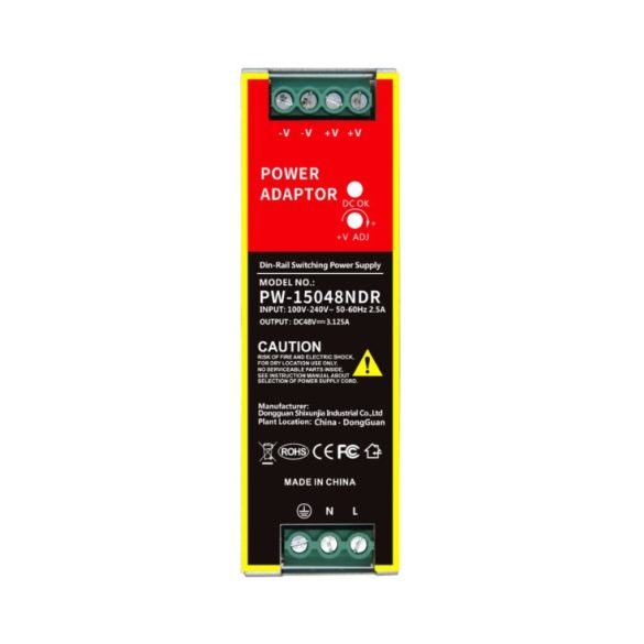 MS - 12048NDR Ipari tápegység 48V 2.5A 120W DIN - 6154