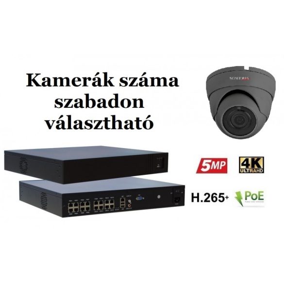Monitorrs Security - IP Dóm kamerarendszer 9-16 kamerával 2 Mpix - 6169K9-16