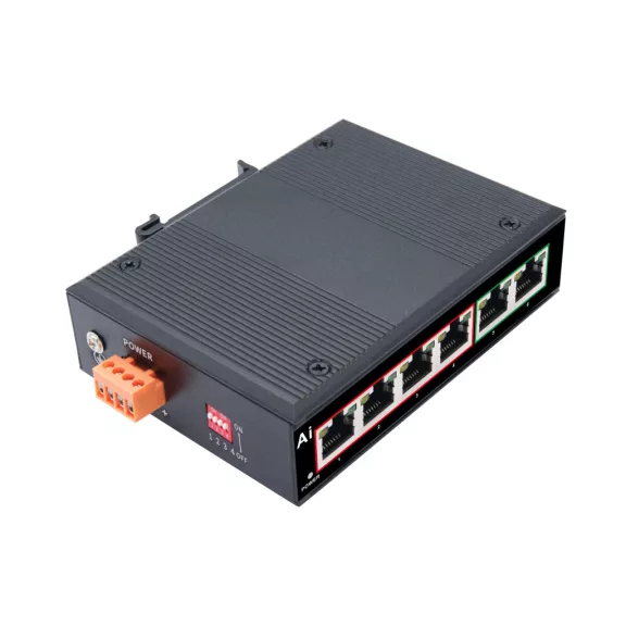 MS F0420FPI - Ipari PoE switch 4+2 port 10/100M DC:44-55V - 6171 MS F0420FPI - Ipari PoE switch 4+2 port 10/100M DC:44-55V - 6171
