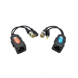   Utp-Bnc átalakító + galvanikus leválasztó AHD/HDCVI/TVI Balun+DC - 6180