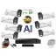MS - AI IP park kamerarendszer 7 kamerával switchel 5 Mpix - 6185K7B