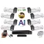 MS - AI IP park kamerarendszer 8 kamerával switchel 5 Mpix - 6185K8B