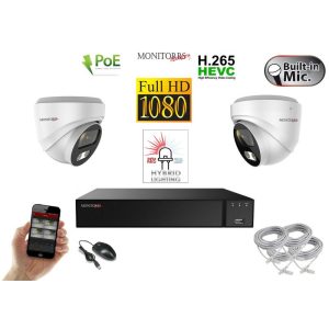 Monitorrs Security - Hybrid Light IP kamerarendszer 2 kamerával 2 Mpix WD - 6211K2