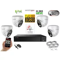   Monitorrs Security - Hybrid Light IP kamerarendszer 4 kamerával 2 Mpix WD - 6211K4
