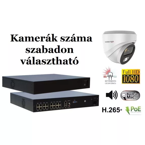 Monitorrs Security - Hybrid Light IP kamerarendszer 9-16 kamerával 2 Mpix WD - 6211K9-16 Monitorrs Security - Hybrid Light IP kamerarendszer 9-16 kamerával 2 Mpix WD - 6211K9-16