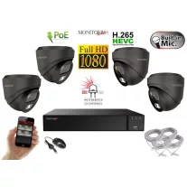   Monitorrs Security - Hybrid Light IP kamerarendszer 4 kamerával 2 Mpix GD - 6212K4