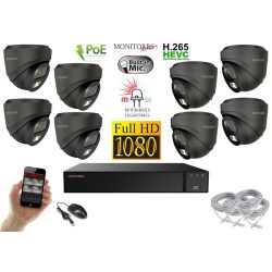   Monitorrs Security - Hybrid Light IP kamerarendszer 8 kamerával 2 Mpix GD - 6212K8