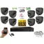Monitorrs Security - Hybrid Light IP kamerarendszer 8 kamerával 2 Mpix GD - 6212K8
