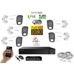   MS - Hybrid Light IP kamerarendszer 5 kamerával switchel 2 Mpix WT - 6213K5B