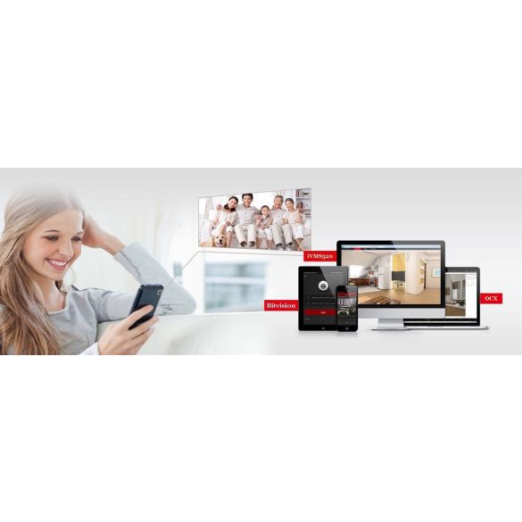 Monitorrs Security - Hybrid Light IP kamerarendszer 6 kamerával 2 Mpix WT - 6213K6