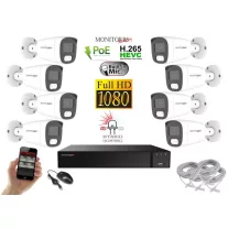   Monitorrs Security - Hybrid Light IP kamerarendszer 8 kamerával 2 Mpix WT - 6213K8