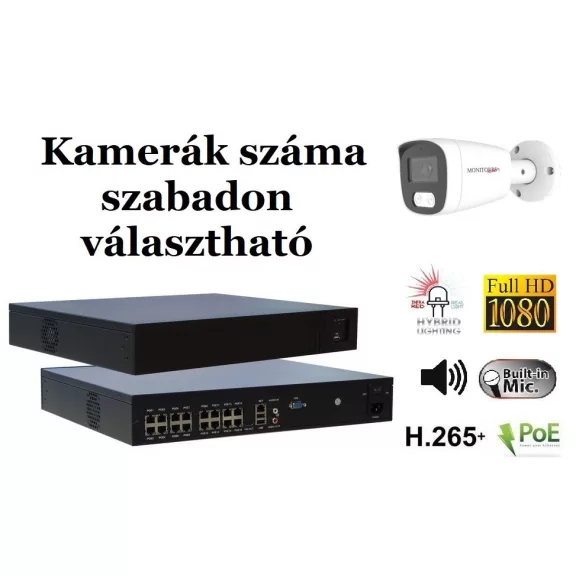 Monitorrs Security - Hybrid Light IP kamerarendszer 9-16 kamerával 2 Mpix WT - 6213K9-16 Monitorrs Security - Hybrid Light IP kamerarendszer 9-16 kamerával 2 Mpix WT - 6213K9-16