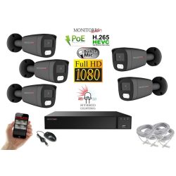   Monitorrs Security - Hybrid Light IP kamerarendszer 5 kamerával 2 Mpix GT - 6214K5