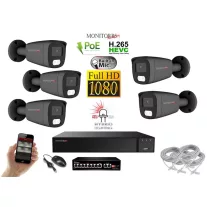   MS - Hybrid Light IP kamerarendszer 5 kamerával switchel 2 Mpix GT - 6214K5B