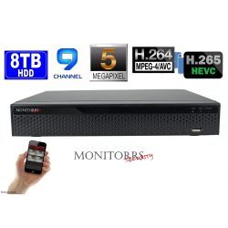 Monitorrs Security - 9 csatornás IP rögzítő - 6220