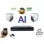Monitorrs Security - AI IP Dóm  kamerarendszer 2 kamerával 5 Mpix WD - 6370K2