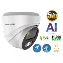   MS - AI IP Dóm  kamerarendszer 4 kamerával switchel 5 Mpix WD - 6370K4B