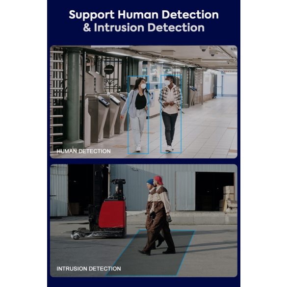 Monitorrs Security - AI IP Dóm  kamerarendszer 4 kamerával 5 Mpix WD - 6370K4