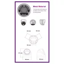 Monitorrs Security - AI IP Dóm kamera 5 Mpix WD - 6370