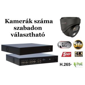 Monitorrs Security - AI IP Dóm kamerarendszer 9-16 kamerával 5 Mpix GD - 6371AK9-16