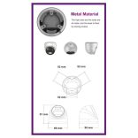 Monitorrs Security - AI IP Dóm  kamerarendszer 6 kamerával 5 Mpix GD - 6371K6