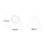 Monitorrs Security - AI IP Dóm  kamerarendszer 6 kamerával 5 Mpix GD - 6371K6