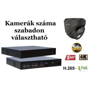 Monitorrs Security - AI IP Dóm kamerarendszer 9-16 kamerával 5 Mpix GD - 6371K9-16