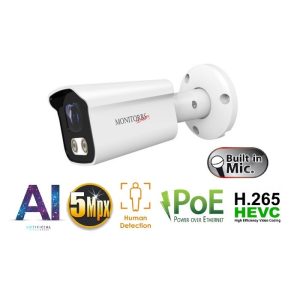 Monitorrs Security - AI IP csőkamera mikrofonnal 5 Mpix WT - 6372A