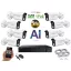 Monitorrs Security - AI IP kamerarendszer 8 kamerával 5 Mpix WT - 6372K8