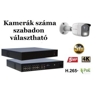 Monitorrs Security - AI IP kamerarendszer 9-16 kamerával 5 Mpix WT - 6372K9-16