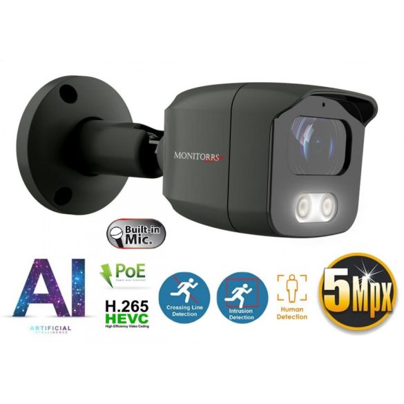 Monitorrs Security - AI IP csőkamera mikrofonnal 5 Mpix GT - 6373A
