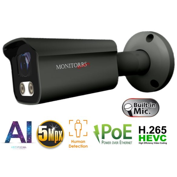 Monitorrs Security - AI IP csőkamera mikrofonnal 5 Mpix GT - 6373A