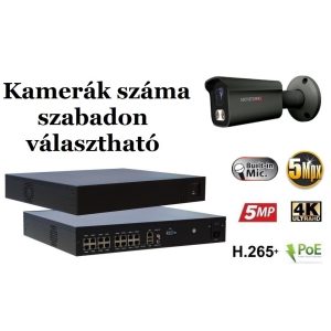 Monitorrs Security - AI IP kamerarendszer 9-16 kamerával 5 Mpix GT - 6373AK9-16