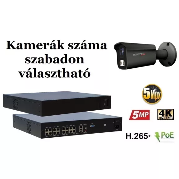 Monitorrs Security - AI IP kamerarendszer 9-16 kamerával 5 Mpix GT - 6373K9-16 Monitorrs Security - AI IP kamerarendszer 9-16 kamerával 5 Mpix GT - 6373K9-16