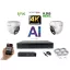 MS - 4K AI IP kamerarendszer 2 kamerával switchel 8 Mpix WD - 6376K2B