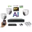 MS - 4K AI IP kamerarendszer 3 kamerával switchel 8 Mpix WD - 6376K3B