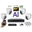MS - 4K AI IP kamerarendszer 4 kamerával switchel 8 Mpix WD - 6376K4B