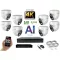 MS - 4K AI IP kamerarendszer 8 kamerával switchel 8 Mpix WD - 6376K8B