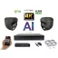 MS - 4K AI IP kamerarendszer 2 kamerával switchel 8 Mpix GD - 6377K2B
