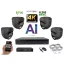 MS - 4K AI IP kamerarendszer 4 kamerával switchel 8 Mpix GD - 6377K4B