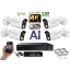 MS - 4K AI IP kamerarendszer 4 kamerával switchel 8 Mpix WT - 6378K4B